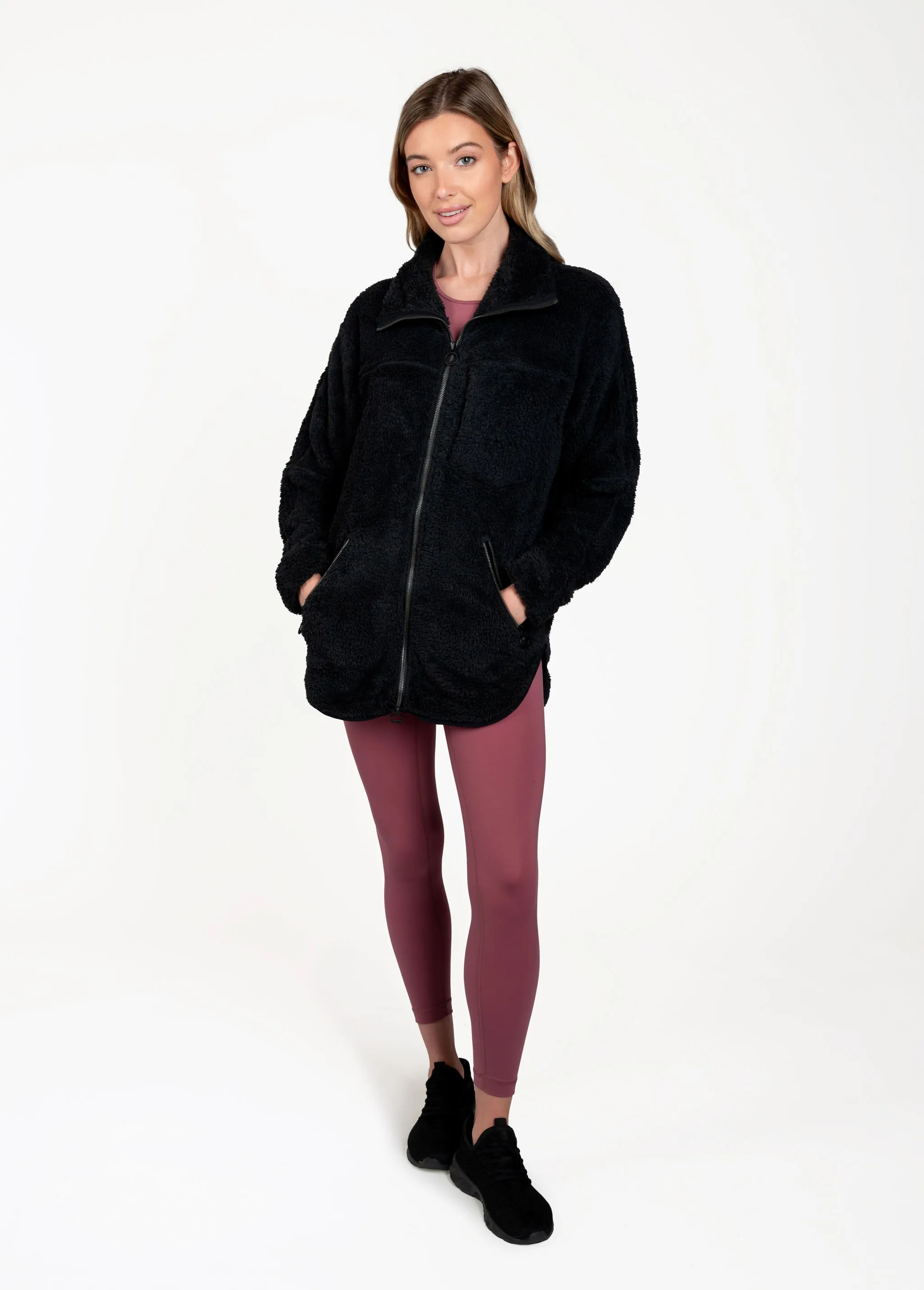 Yanali Full Zip Fleece Cardigan