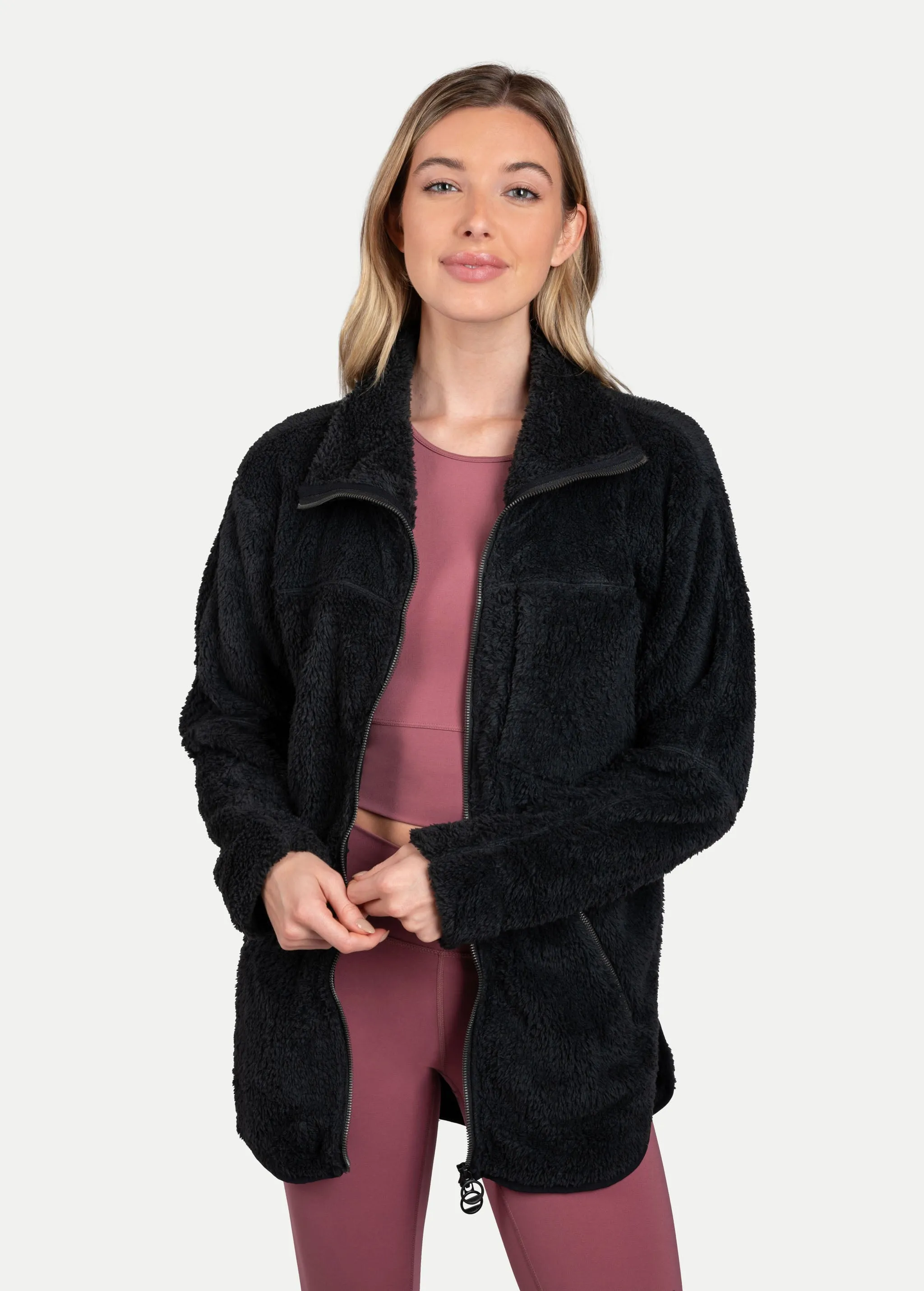 Yanali Full Zip Fleece Cardigan