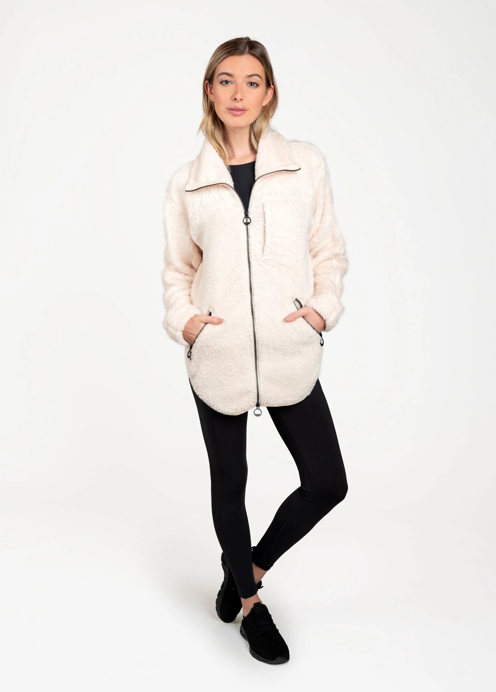 Yanali Full Zip Fleece Cardigan